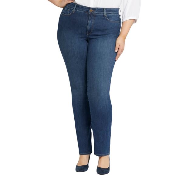 NWOT NYDJ Plus Size Marilyn Straight Leg Jeans in Cooper